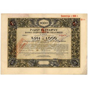 BGK, List zastawny na 1.000 dolarów 1928 (8.914 zł)