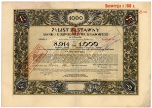 BGK, List zastawny na 1.000 funtów 1928 (8.914 zł)