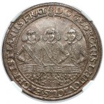 Silesia-Liegnitz-Brieg, Georg III, Ludwig IV, and Christian, 1/2 Thaler 1659 EW, Brieg