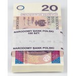 NIEPEŁNA Paczka bankowa 20 zł 2016 - BM 0000301-0000400 (94szt)