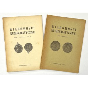 Wiadomości numizmatyczne 1961 nr 2-3, 4