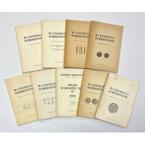 Wiadomości numizmatyczne 1982-1986 - prawie komplet (9szt)