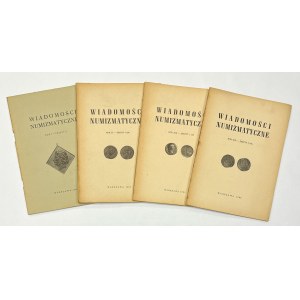 Wiadomości numizmatyczne 1957-1969 - MIX (4szt)