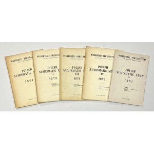 Wiadomości numizmatyczne 1961-1990 Polish Numismatic News (5szt)
