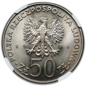 50 złotych 1981 Bolesław II Śmiały - popiersie
