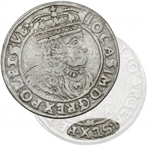 Jan II Kazimierz, Szóstak Lwów 1662 GBA - BEZ Ślepowrona