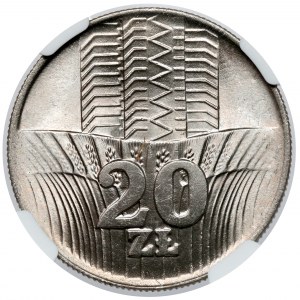 20 złotych 1976 Wieżowiec i łany zboża
