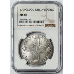 Russia, Paul I, Ruble 1799 ФЦ - BEAUTIFUL