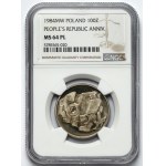 100 złotych 1984, 40 lat PRL - PROOF LIKE