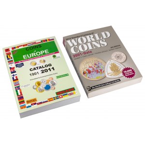 KRAUSE World Coins 2001-date; Kosiński, Coins of Europe 1901-2012 (2szt)