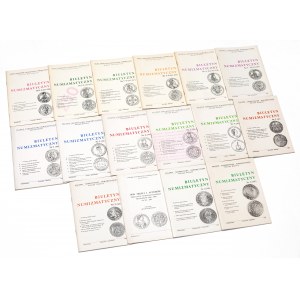 Biuletyn Numizmatyczny - zestaw 16 szt. z lat 1988-1997