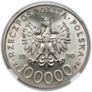 100.000 złotych 1990 Solidarność - odmiana C