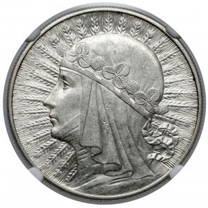 Głowa Kobiety 10 złotych 1932 bz, Londyn