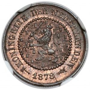 Niderlandy, 1/2 cent 1878