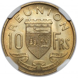 Réunion, 10 franków 1955 - Essai / Próba