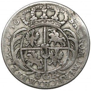 August III Sas, Dwuzłotówka Lipsk 1756 - 8 GR - RZADKIE