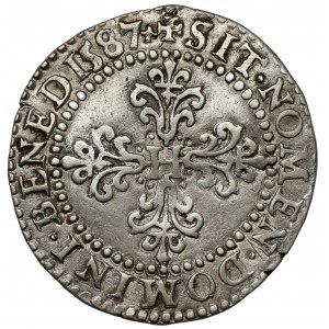 Henryk Walezy, 1/2 franka (demi franc) 1587, Poitiers