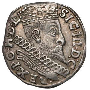 Zygmunt III Waza, Trojak Poznań 1598 - bez kwiatka - rzadki