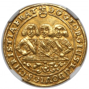 Silesia-Liegnitz-Brieg, Georg III, Ludwig IV, and Christian, Ducat 1659 EW, Brieg