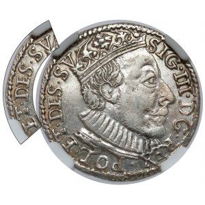 Sigismund III Vasa, 3 groschen Olkusz 1588 - ET DES SV - very rare