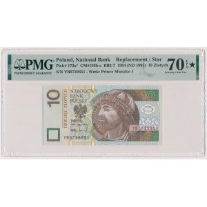 10 złotych 1994 - YB - seria zastępcza