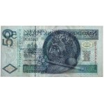 50 złotych 1994 - EI - błąd cięcia