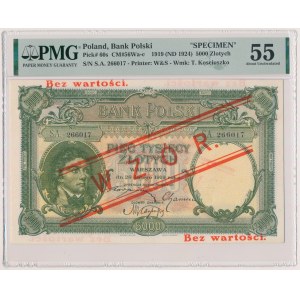 5.000 złotych 1919 - WZÓR - niski nadruk