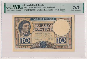 10 złotych 1924 - II EM. D