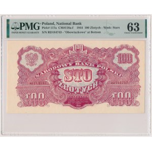 100 złotych 1944 ...owe - Rd - seria zastępcza