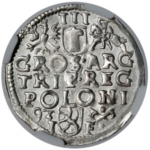 Zygmunt III Waza, Trojak Poznań 1593 - menniczy