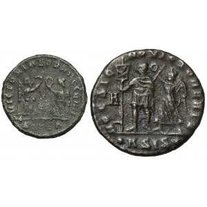 Constantius II, Maiorina + Follis, lot (2pcs)