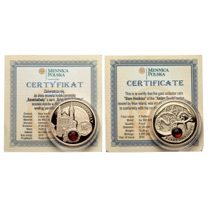 Niue, Amber route, 5 dollars 2010 - GOLD (2pcs)