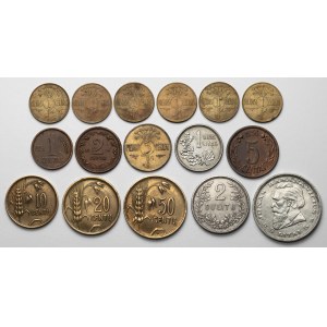 Litwa, 1 centas - 5 litai 1925-1936, zestaw (16szt)