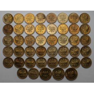 Set of 2 and 5 gold 1979-1080, set (45pcs)