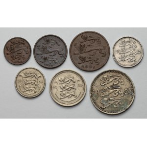 Estonia, 1 sent - 10 marka 1922-1935, zestaw (7szt)