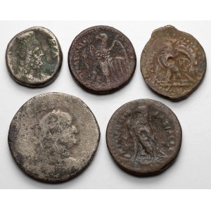 Egypt and Roman empire, lot of 5 coins