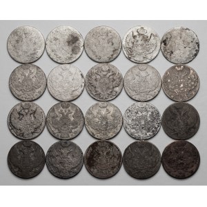 10 groszy 1820-1840, zestaw (20szt)