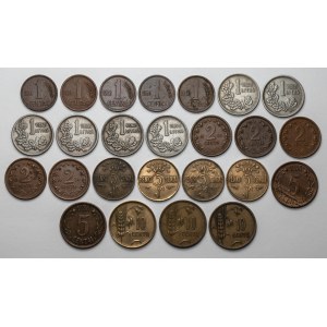 Lithuania, 1 centas - 1 litas 1925-1936, lot (25pcs)