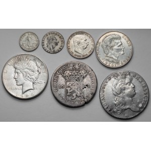 World coins, silver MIX (7szt)