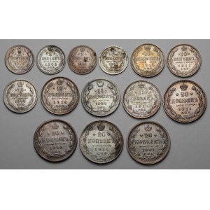 Russia, Nicholas II, 5 - 20 kopecks 1903-1914, zestaw (14pcs)