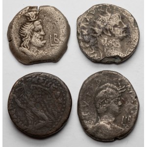 Alexandria, Tetradrachms and bronze, lot (4pcs)