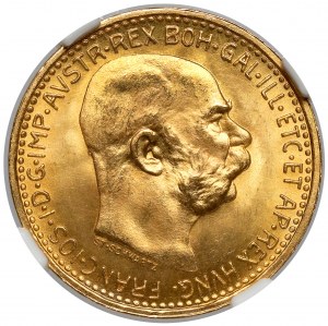 Austria, Franciszek Józef I, 10 koron 1912 - nowe bicie
