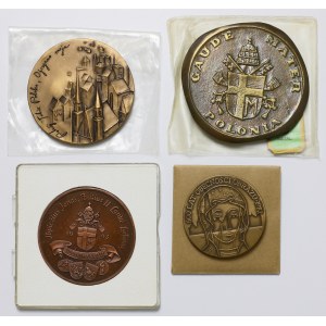 Jana Pawła II - medale, zestaw (4szt)