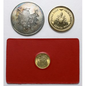 Jana Pawła II - medale i moneta - zestaw (3szt)