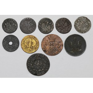 Jan II Kazimierz - II Rzeczpospolita, zestaw monet (10szt)