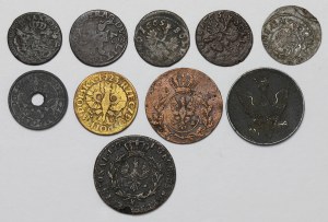 Jan II Kazimierz - II Rzeczpospolita, zestaw monet (10szt)