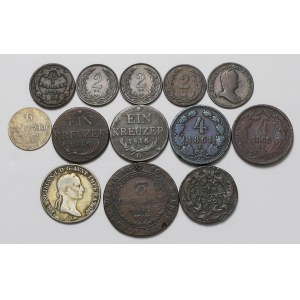 Austria, small coins MIX, lot (13pcs)