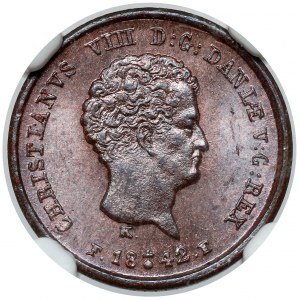 Denmark, Christian VIII, 1/5 Rigsbankskilling 1842