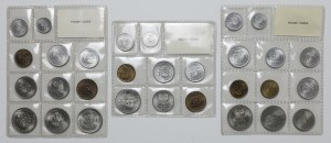 Polskie monety emitowane w 1976-1978, zestaw (3szt)