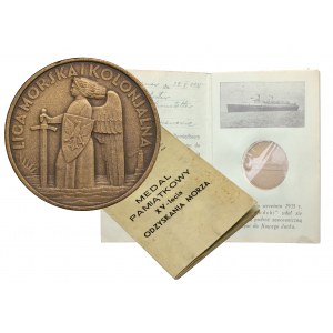 Medal XV-lecie odzyskania dostępu do morza - w oryginalnym folderze